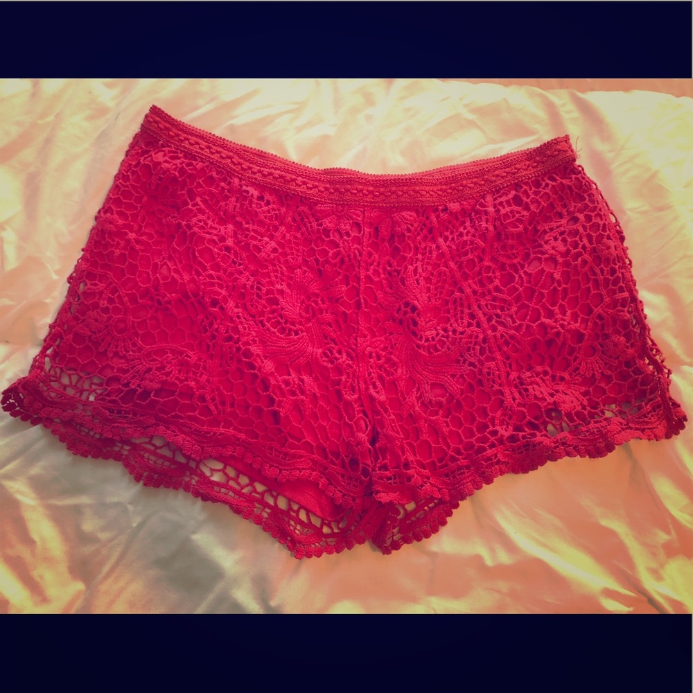 Pink Lace shorts